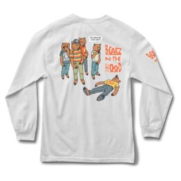 Bearz in The Hood L/S Tee - White