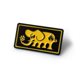 "Elephant Frame" Enamel Pin